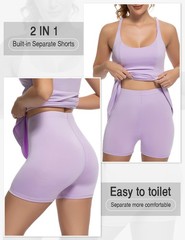 Tennis Dress for Women Athletic Golf Dress with Shorts and Pockets Backless W…