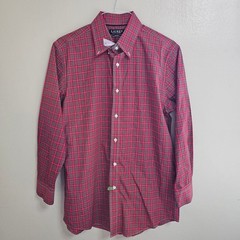 Lauren Ralph Lauren Slim Fit Stretch Non Iron Plaid Shirt Men’s 16.5 32/33