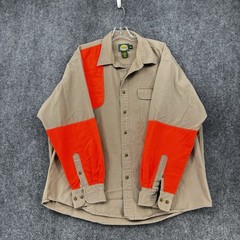 Cabelas Tan Hunting Shirt Button Down Men’s XL Outdoor Safety Classic