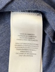 Polo Ralph Lauren Heather Blue Cotton Short Sleeve Polo Shirt Orange Pony (XL)
