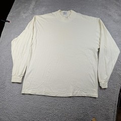 Vintage 90s GAP Shirt Mens XL White Long Sleeve Cotton Casual High Neck USA