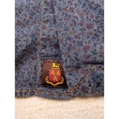Robert Talbott Button Down M Mens Micro Floral Print Long Sleeve Blue