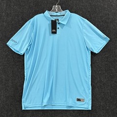 Oakley Team Issue Polo Shirt Men’s Large Carolina Blue Hydrolix Regular Fit Golf