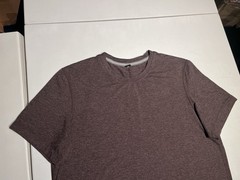 Lululemon Shirt Men’s Large 5 Year Basic Tee Bordeaux Crewneck Cotton Lyocellu