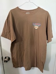 NWOT Men’s Blue 84 Large Graphic Lake Winnipesaukee NH Tee in Brown