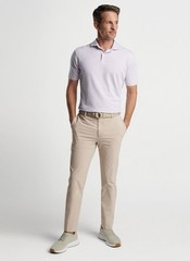 Peter Millar Crown Crafted Albatross Stripe Cotton Blend tailored Polo sz XXL
