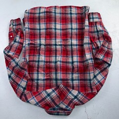 Pendleton VTG 100% Virgin Wool Western Plaid Shirt Pearl Snap Red High Grade