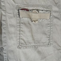 Ecko Unltd Button Down Utility Safari Style Shirt Men Size XL Tan Vented Ripstop
