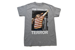 The Sandlot Mens The Titan of Terror Ham Porter Baseball Funny Gray Shirt New M