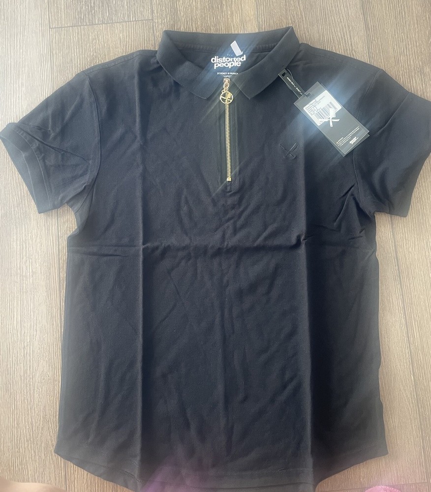 Classic Premium Half Zip Polo Shirt Distorted People