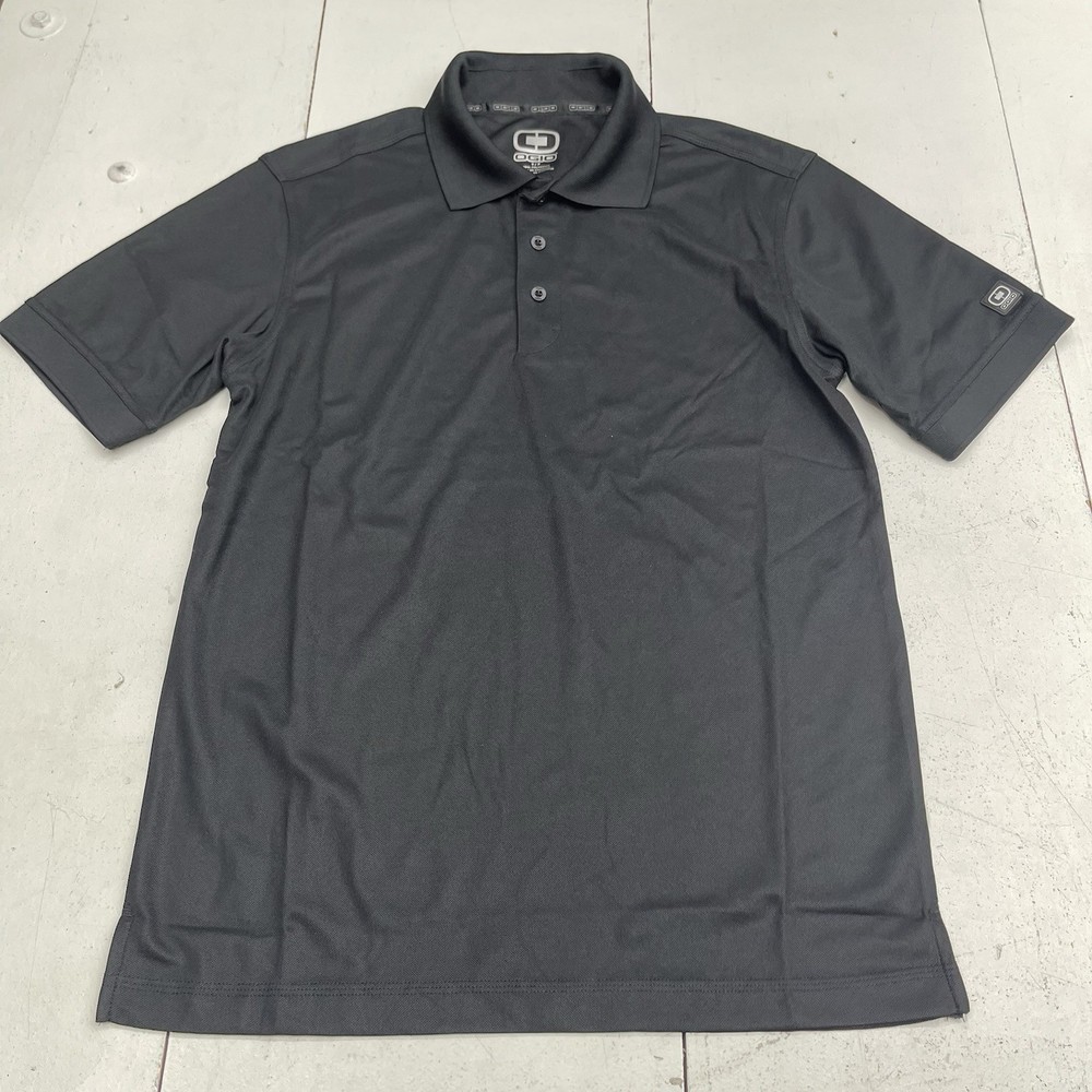 Ogio Basic Black Caliber 2.0 Short Sleeve Polo Mens Size Small