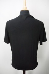 Giorgio Armani Solid Black Short Sleeve Cotton Blend Pocketed Shirt 48 EU 38 US