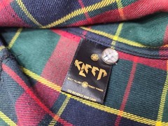 KLEEP Premium Half & Half Flannel Button Down Shirt Size M Mens