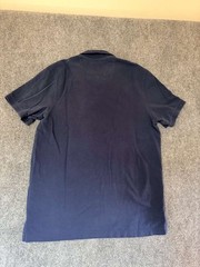 J Crew Oarsman Mens Classic Pique Polo Shirt Blue Short Sleeve Size Large