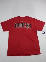 Majestic Men’s T Shirt Size XL Arizona Diamond Backs MLB Red Crew Neck Cotton