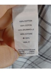 J Crew Men’s Long Sleeves Button Down Shirt, 100% Cotton Gray Plate, Size L ￼