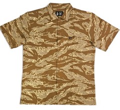 Tachuntfish THF Mojito Desert Tiger Camo Mens Button Up Shirt 2XL Original Fit