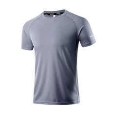 Men’s T-shirt Sports Stretch Breathable Mesh Ice Silk Short Sleeve Quick-Drying