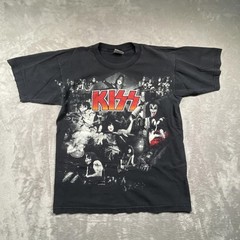 KISS Royal Avalon Shirt Mens Large Black Double Sided Graphic Rock Band T-Shirt
