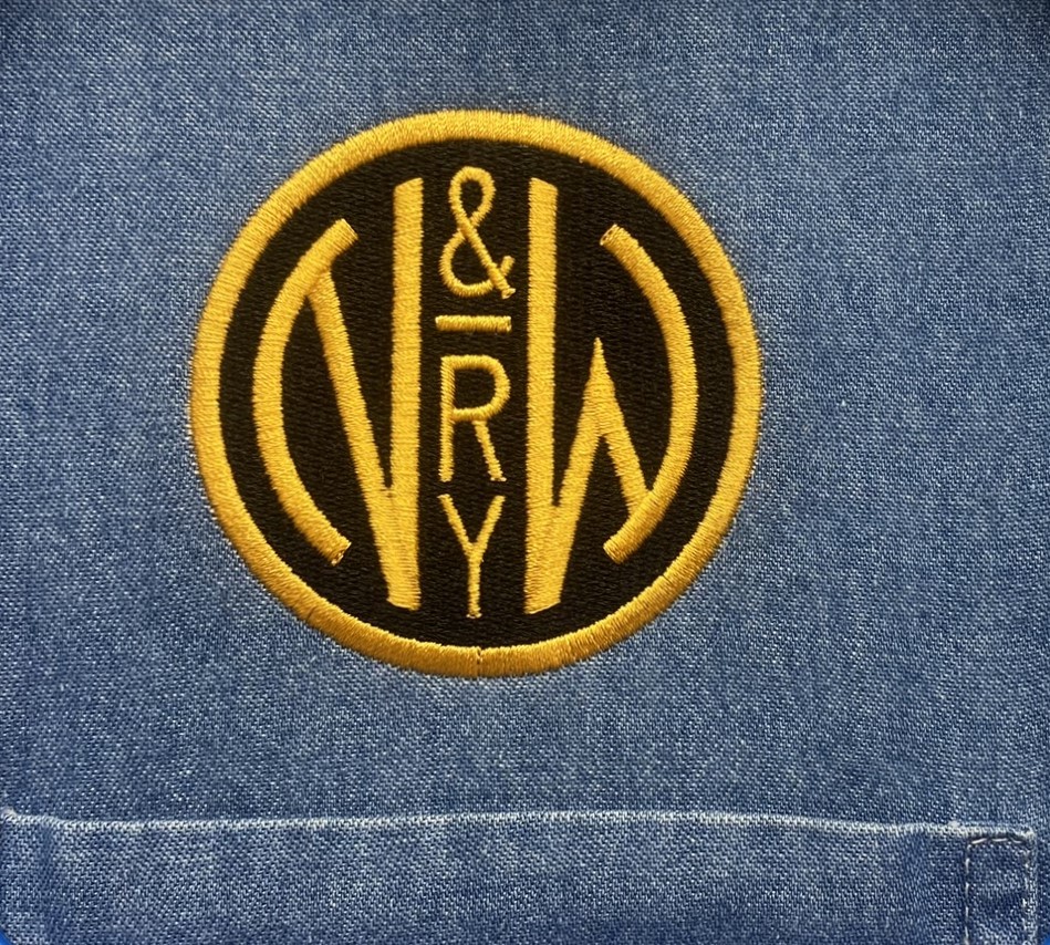 Norfolk & Western Railway Embroidered Denim Shirt #80-3600DS
