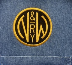 Norfolk & Western Railway Embroidered Denim Shirt #80-3600DS
