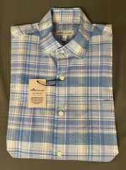 Peter Millar Sport Shirt Crown Vintage Cotton SS Small Blue CBLU NWT MSRP $145