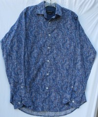 Bugatchi long sleeve cotton/elastane blend classic fit shirt men’s size small