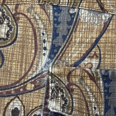 Roper Western Pearl Snap Shirt Mens Medium 22.5×29 Brown Paisley Long Sleeve