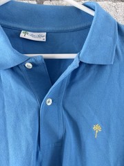 Ben Silver Men’s Blue Solid Collared Short Sleeve Knit Polo Shirt Size M