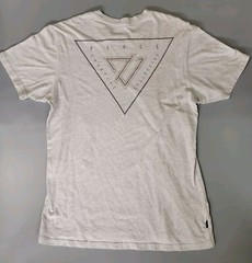 Veece Mens Medium Gray Graphic Logo Short Sleeve Tee T Shirt