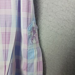 BUGATCHI Shaped Fit Flip Cuff Long Sleeved Plaid Button Up Shirt Men’s Large