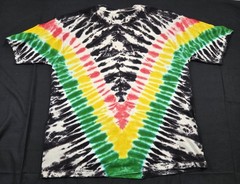 Jamaica Me Crazy Tie Dye T Shirt Mens 2XL Multicolor Short Sleeve 90s Vintage