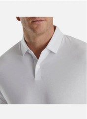 FootJoy Men White Drirelease Solid Jersey Collar Athletic Golf Polo S M L XL 2XL