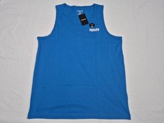 Hurley Mens Icon Sleeve less Hula Graphic Summer Tank top Size Large Blue