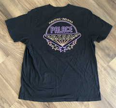 Official Stranger Things Palace Arcade Black Graphic Tshirt Double Side Size XL