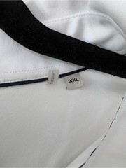 Bugatchi 8-Way Stretch White Performance Dress Shirt Men’s XXL