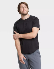 Men’s Short Sleeve Soft Stretch T-Shirt – All In Motion™ Black XL NWT