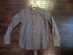 Knickerbocker NYC Chambray Work Shirts GREY Made In USA New With Tag Medium