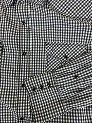 BKE Buckle Western Shirt Mens Size L Black Plaid Long Sleeve Pearl Snap Cowboy