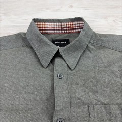 Marmot Men’s M Wicking Mesh Gray Long Sleeve Button Up Outdoor Workwear Casual