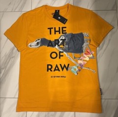 G-Star Raw Men’s Art of Raw T-Shirt Yellow New