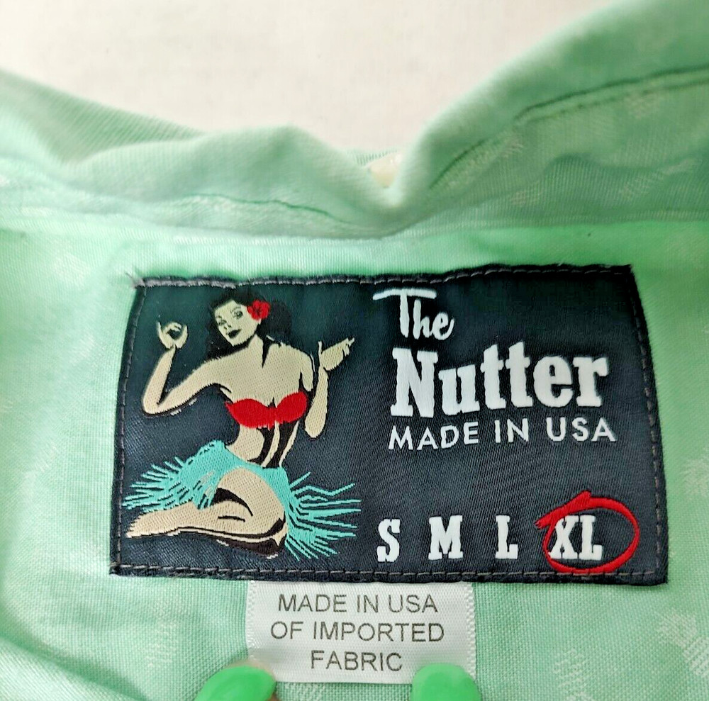 Chubbies The Nutter Pullover Green Size Mens XL Button Down Long Sleeve USA