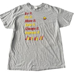 Vintage Hanes T-shirt Made In USA Sz XXL(runs small) try it fix it Just do it