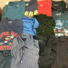 FIVE(5) pounds MEN’s shirts WHOLESALE Lot Top Spring/Summer S M L XL XXL