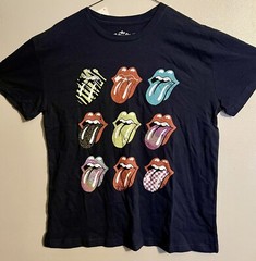 Rolling Stones Lips & Tongue logo T-shirt Medium New without Tags 100% Cotton M