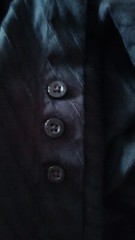 Structure Men’s Black Button Long Sleeve Dress Ribbed Design Shirt L/G 41-43