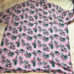 NWT Caribbean Isle Breeze Performance Flamingo Palm Polo Shirt Mens XL Tropical