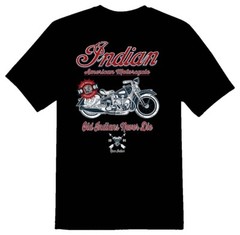 American motorcycle black or white Tee