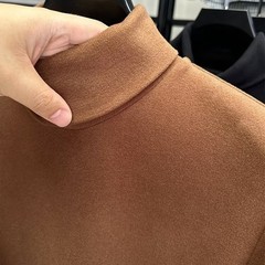Men Stretchable Solid Pullover with Half High Neck for Active Lifestyle
