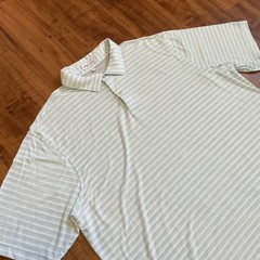 Peter Millar Crown Crafted Polo Shirt Mens XL Golf Green Striped Short Sleeve